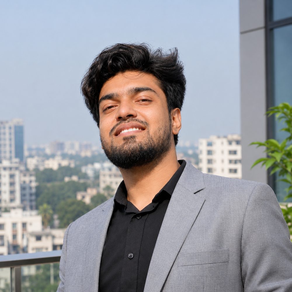 Tanvir Ahmed, video editor, in Dhaka